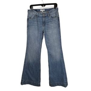 NEW RE/DONE Low Rise Bell Bottom Jeans Size 27 Flare Denim Light Wash 70s Womens